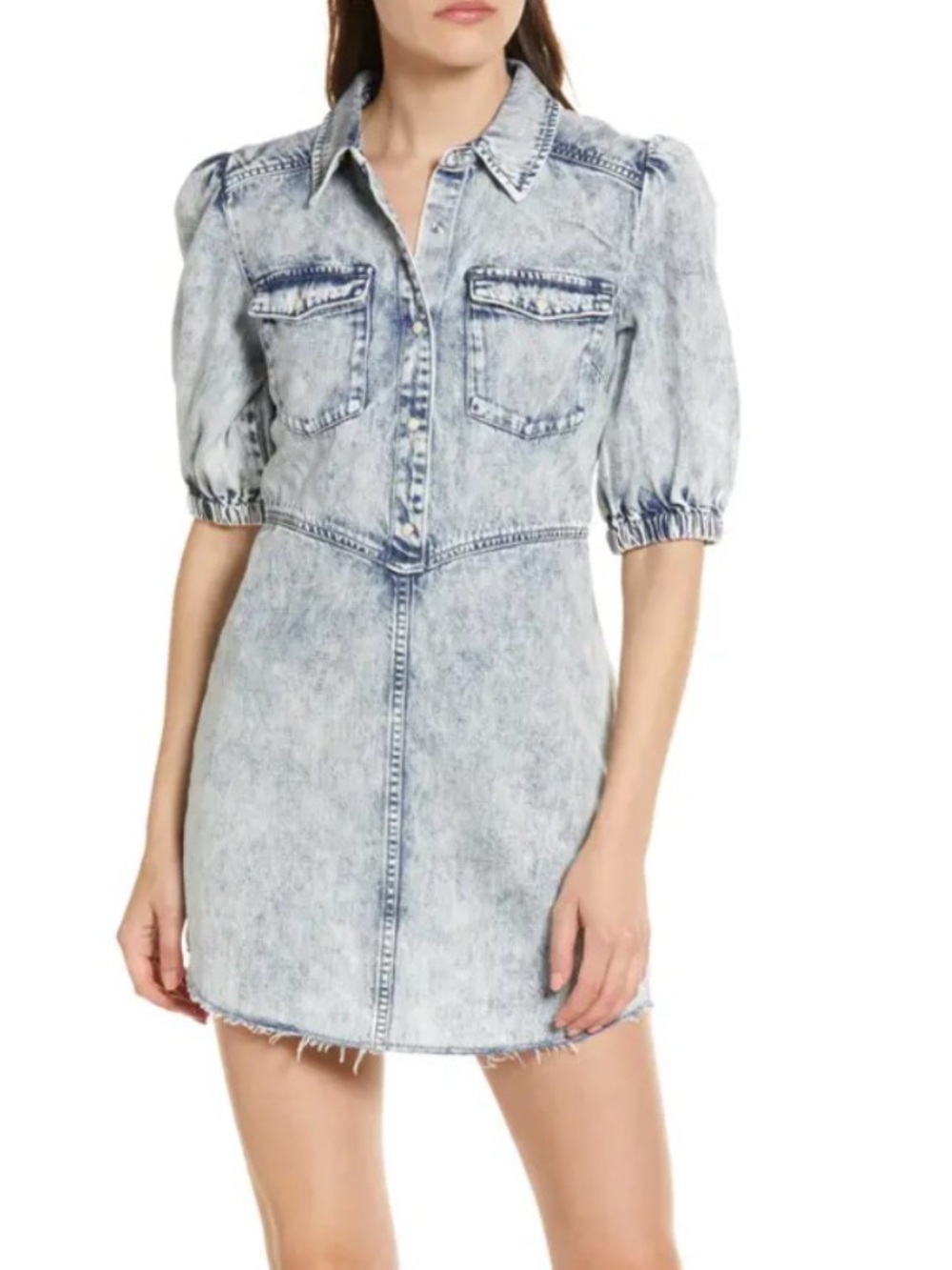 AllSaints Jackie Denim Shirtdress in size 2
